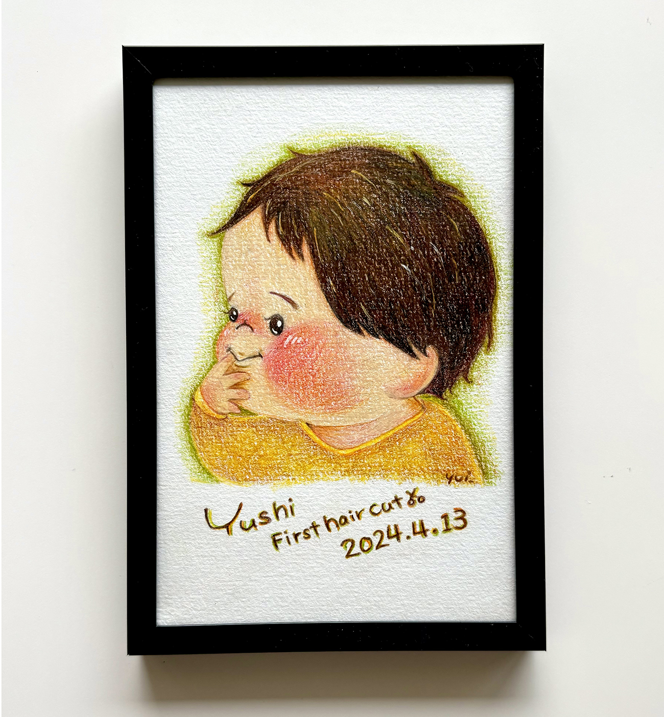 個人様 ファーストカット用台紙イラスト 2024年
