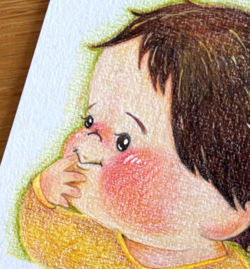 個人様 ファーストカット用台紙イラスト 2024年