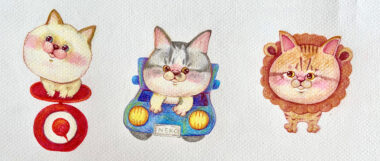 榎酒造様_2025年保護猫活動ラベル第1弾イラスト_1