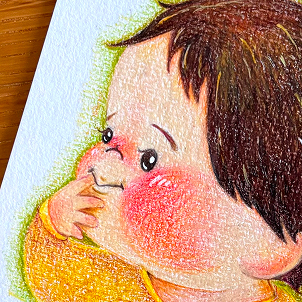 個人様　ファーストカット用台紙イラスト　2024年