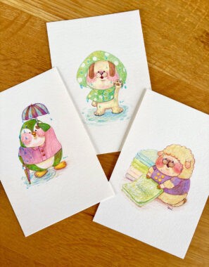 ずぶ濡れのお友達が遊びに 2025年