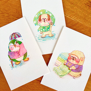 ずぶ濡れのお友達が遊びに_2025年